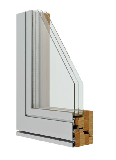 Holz-Alu-Fenster - Flächenbündig innen & außen